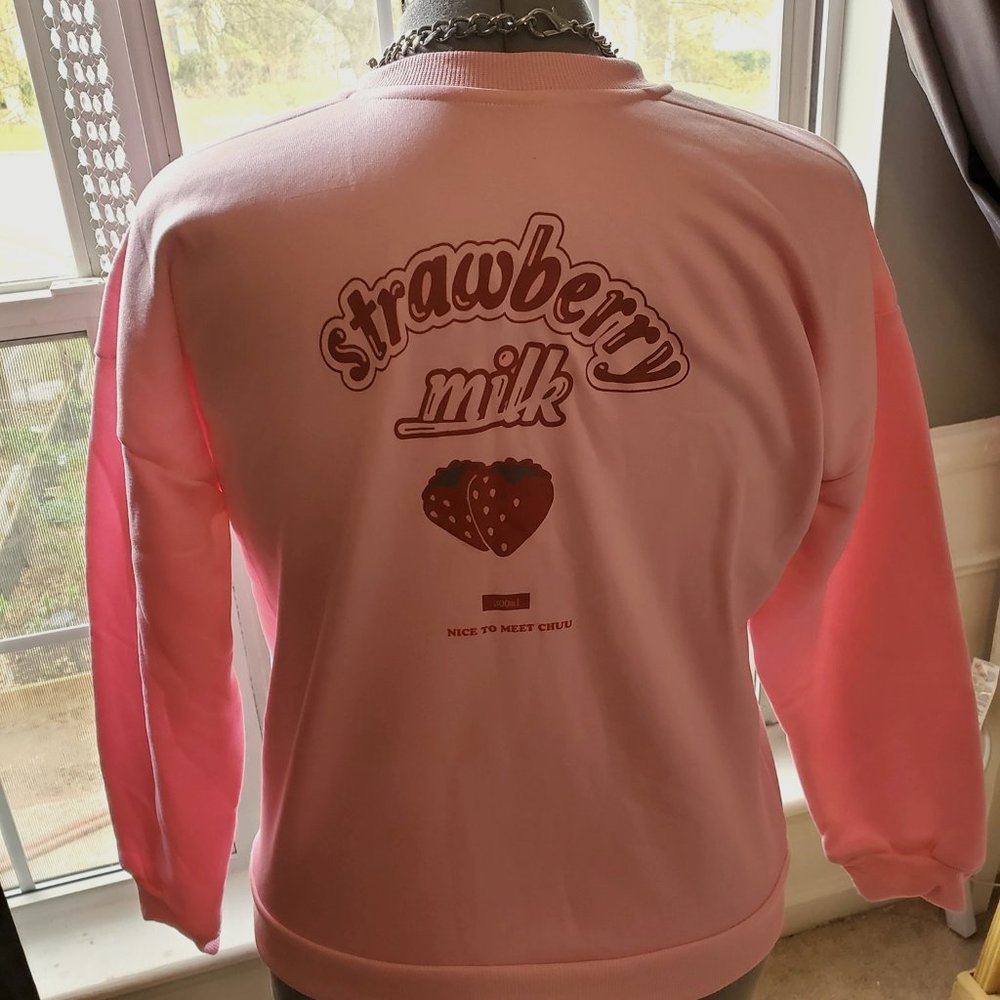 Strawberry Milk Kawaii Sweat Shirt